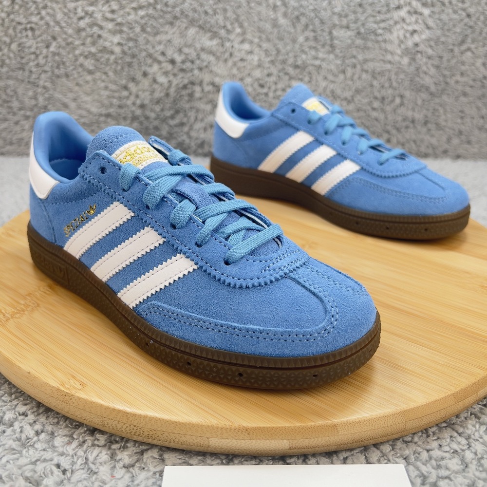 Adidas Handball Spezial Shoes Kids 13k Blue White Suede Gum Classic UNC Sneakers - Picture 9 of 12